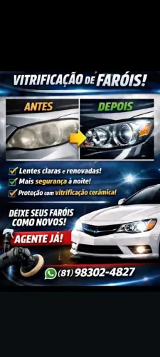 Revitalização e vitrificação de faróis