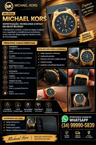 Vendo relogio michael kors