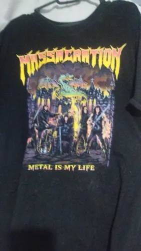 Camiseta GG Massacration Metal is my life