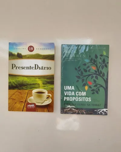 2 Livros Motivacionais "Uma vida com Propósitos" + "Presente Diário".