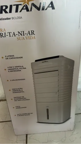 Climatizador 4em1 Britânia nova na caixa com nota fiscal e com controle