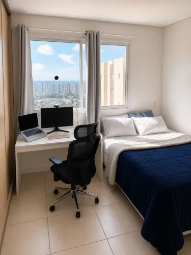 Suíte Master Mobiliada em Apartamento de Alto Padrão no Reserva Morada - André Araújo.