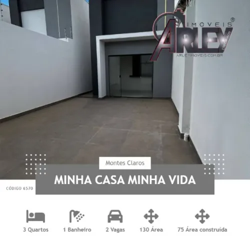 Vende se Casas Bairro Vila Campos 03 quartos 1 suíte Aceita Financiamento