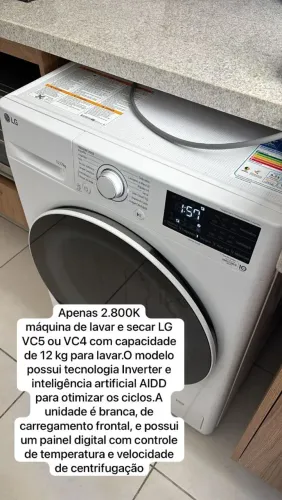 Lava e seca LG nova