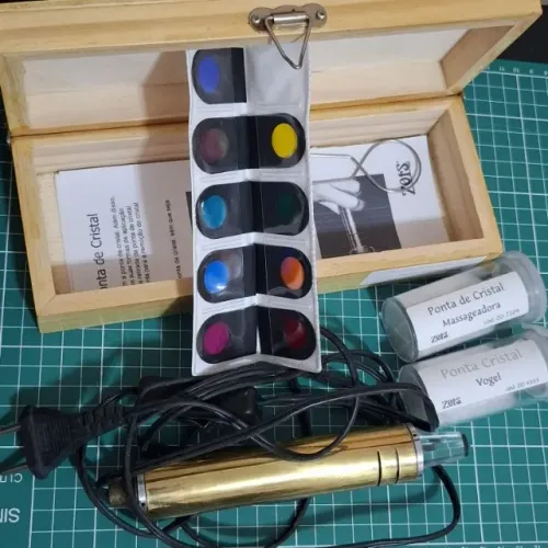 Bastão de cromoterapia elétrico com ponteira ZOTS - Leia a descrição