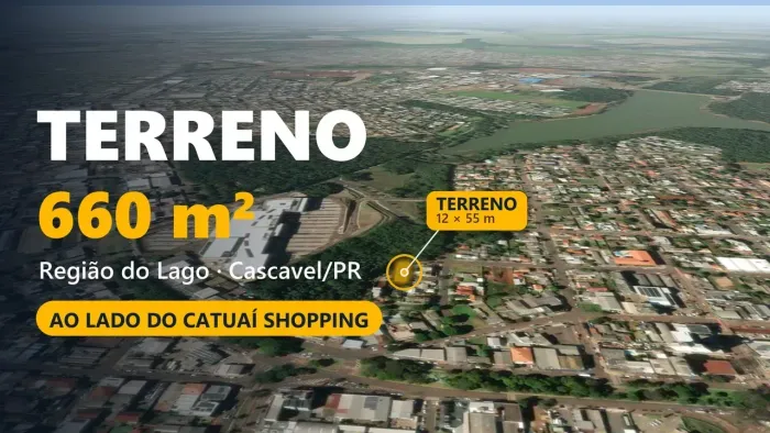 Lote/Terreno para venda tem 660 metros quadrados em Região do Lago - Cascavel - Paraná