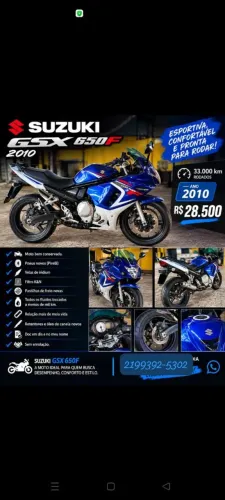 Suzuki GSX 650f (bandit carenada)