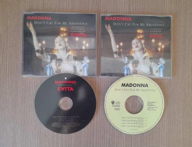 Madonna 2 CDs Singles UK EDITION Dont Cry For Me Argentina