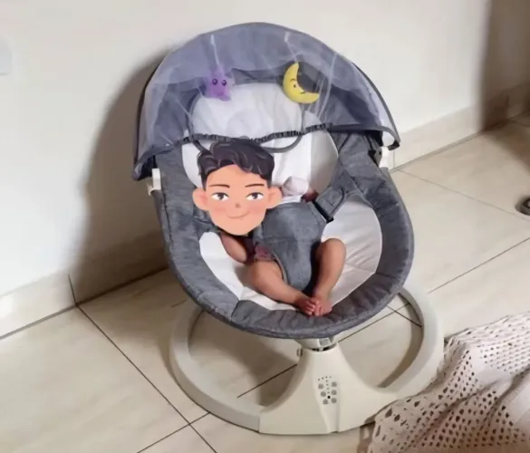 Cadeira de balanço bebês automática nova