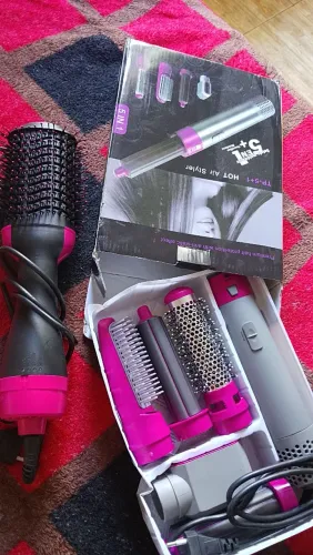 Escova secadora anti frizz secador 5 em 1