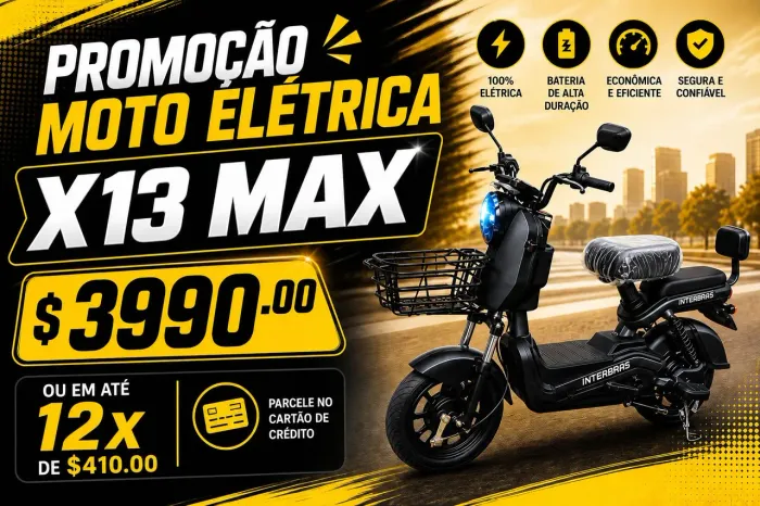 X13 MAX motor 1000w bateria de litium