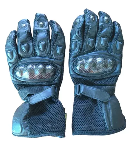 Luva kevlar couro para moto