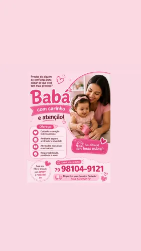 Está procurando uma babá para seu filho me chame no watts