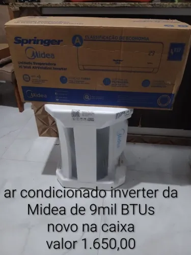 Ar condicionado novo na caixa