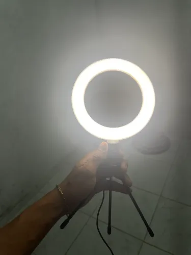 Ring light do tamanho pequeno