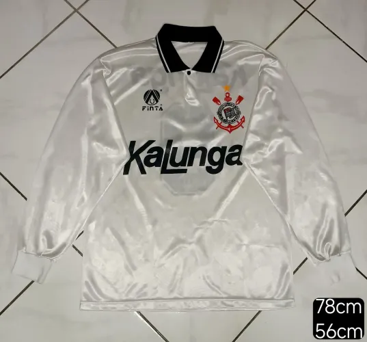 CAMISA CORINTHIANS MANGA LONGA 1992/93 DE JOGO VIOLA