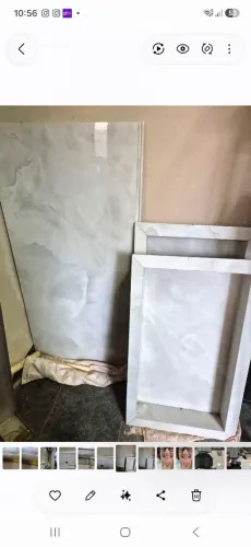 2 nichos, 2 pias, 5 peças de porcelanato
