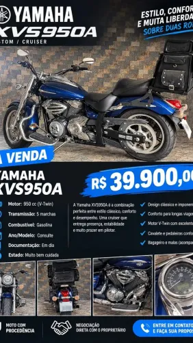 Yamaha XVS950A Midn. Star