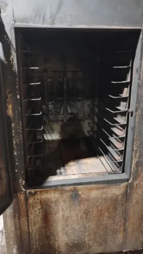 Forno a lenha balcão vitrine armário p pão fina