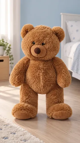 Urso de pelúcia marrom caramelo