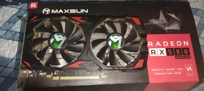 Maxsun RX 580 8GB nunca aberta, totalmente funcional 