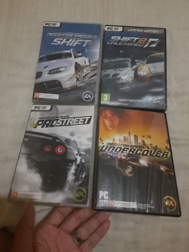 Coleção de 4 jogos originais de Need for speed para PC