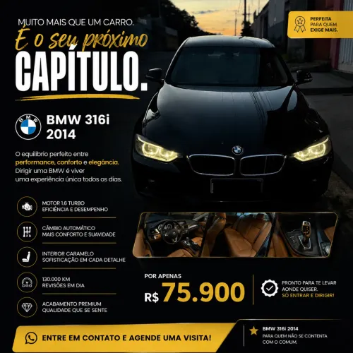 BMW 316I 1.6 TB 16V 136cv 4P 2014