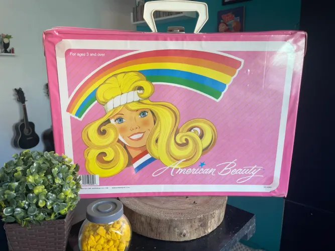 Maleta para Barbie vintage Tara Toy Co. "American Beauty" de 1984 - Usada