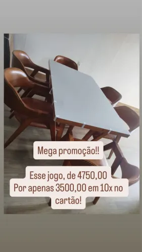 Mesa de Jantar com 6 cadeiras