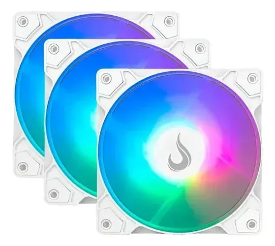 01x Cooler Fan Rise Mode ARGB Branco + Controladora - Novo