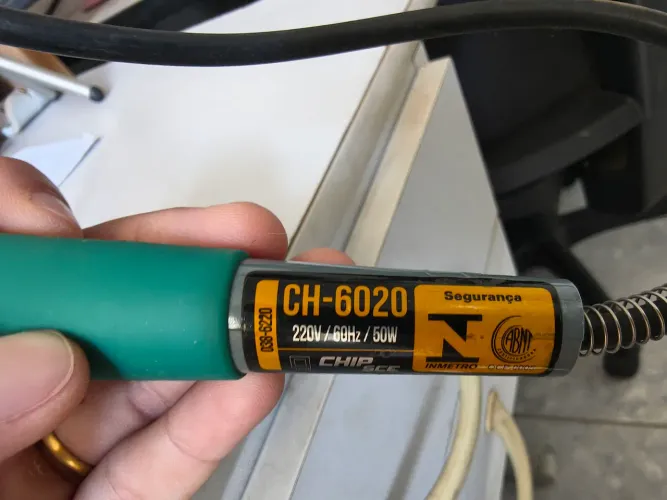 Ferro de solda elétrico tipo lápis Chip SCE 220v