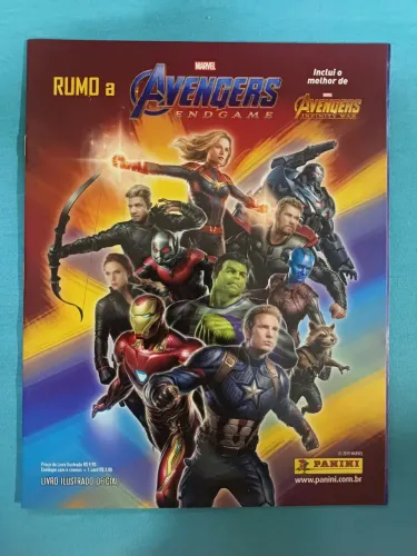Álbum Vingadores Ultimato completo + cards + porta cards