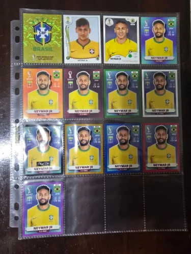 Kit completo figurinhas do neymar