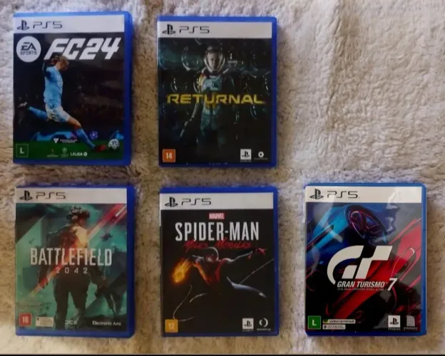 Jogos de PS5 - Mídia Física (valores na descrição)