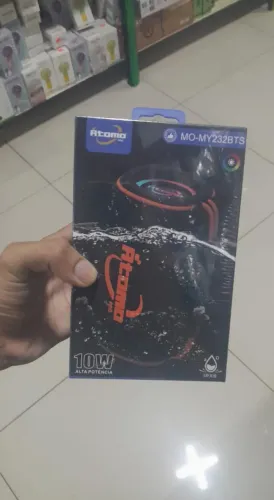 Caixa de som de 10w com alta potência,TWS,luzes rgb,resistente a água