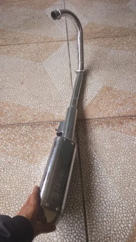 Escapamento Fan 125 2009 A 2018 Mini Tri Cromado Fortuna
