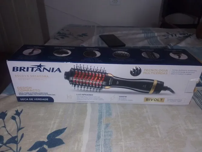 Escova Secadora Britânia BES24P Infrared 360° 1300W Bivolt