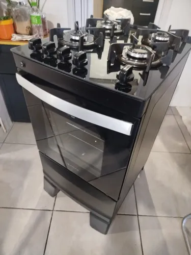 Fogão Agile Up 4 Bocas Com Mesa De Vidro