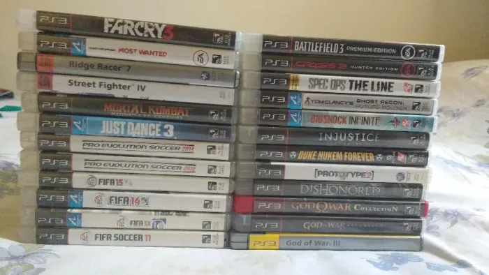 jogos playstation 3 original lote com 24 jogos