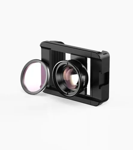 Lente macro Apexel 100mm para celular com filtro Cpl