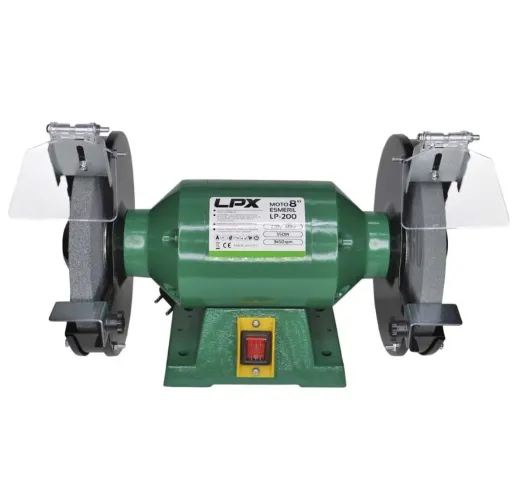 Moto Esmeril de Bancada 3/4 CV 220V Rebolo 8'' LPX - LP-200