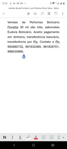 Vendo Perfumes Boticário Floratta 30 ml três, sabonete Eudora boticário