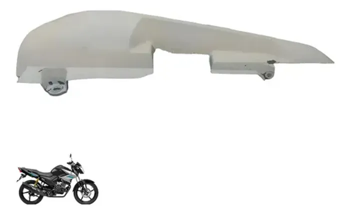 Carenagem Lateral Traseira L/d Fazer Ys 150 2016 2017 2018  Branco