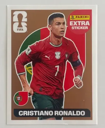 Figurinha Extra Bronze Copa Mundo 26 Cristiano Ronaldo Cr7