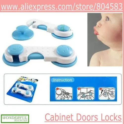 Kit 10 travas de Segurança para Bebês- Portas e Gavetas