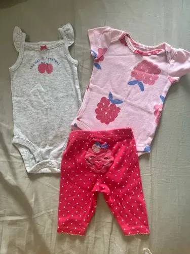Conjunto 3 peças Recém nascido Carters