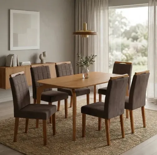 Conjunto de Jantar Suprema 6 Lugares