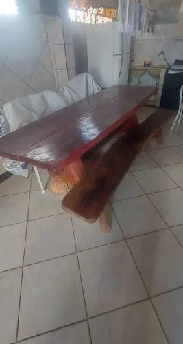 Mesa rustica madeira 