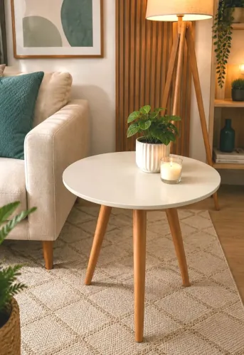 Mesa lateral off white