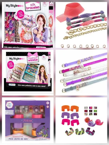 Kit bijuterias infantis 3 caixas NOVAS por R$:120.00